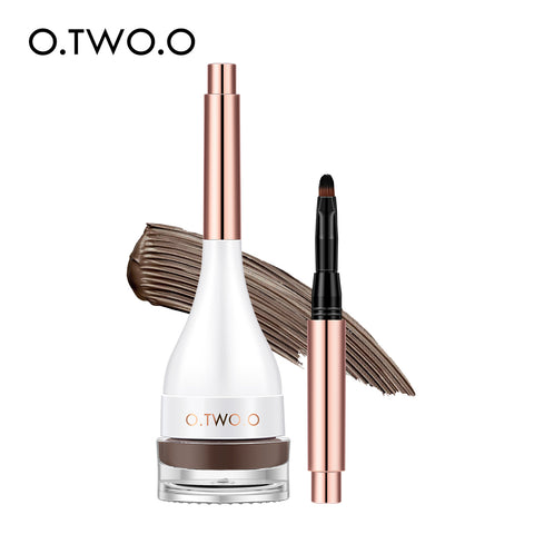 O.TWO.O Waterproof Eyebrow Gel Eyeliner With Brush Anti-smudge High Color Long-lasting Multi-purpose Daily Essential